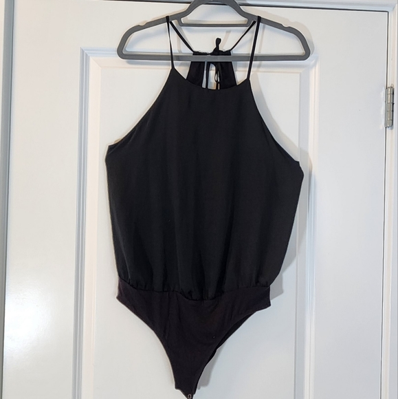 A&F satin tank camisol bodysuit black - Picture 1 of 4
